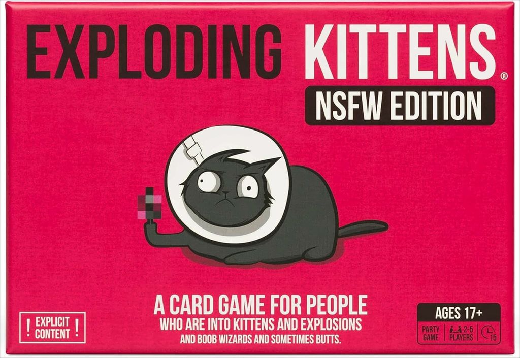 Exploding Kittens Kartenspiel NSFW Edition für Erwachsene - Englisch