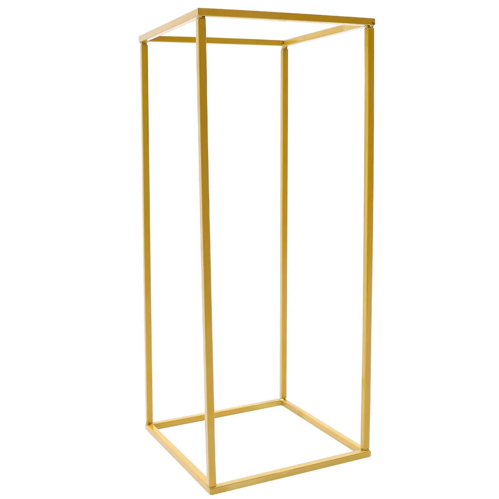 Support colonne métallique doré 60 cm pour centre de table de mariage