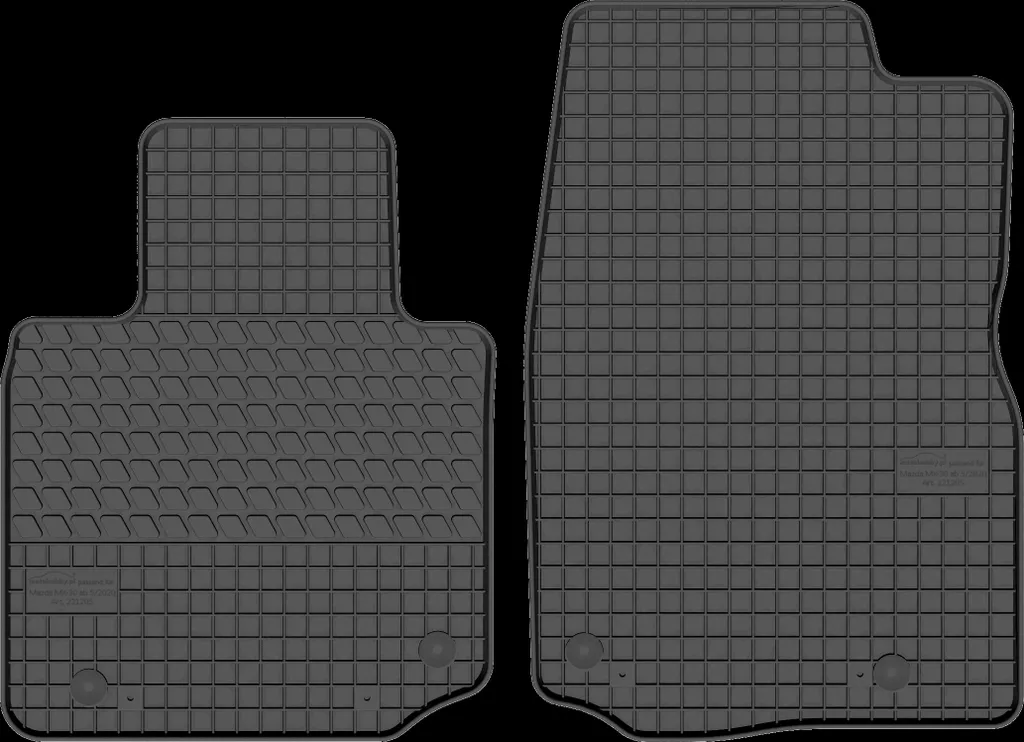 Tappetini In Gomma Per Auto Mazda 626 V (GF) 1997-2002 - Set Anteriore Per Conducente E Passeggero, Antiscivolo, Impermeabili