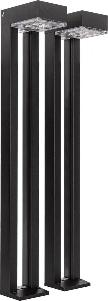 Lot de 2 Bornes de Jardin LED Solaires ASLO 100 Lm IP54 Haute Qualité
