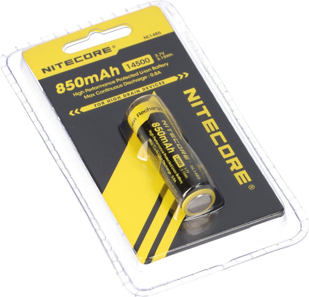 Nitecore Li-Ion Akku Typ 14500 NL1485 850mAh | Kaufland.de