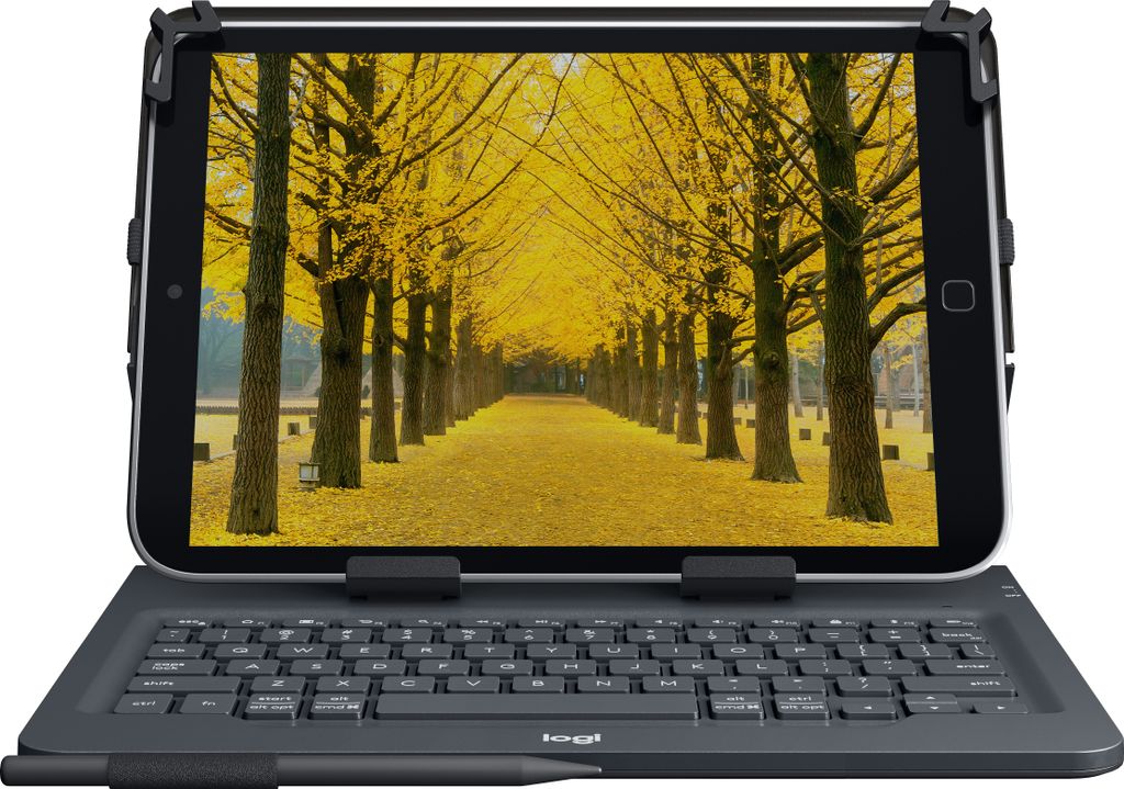 Logitech Universal Folio Tablet Hülle Tastatur Bluetooth 2 Jahre Batterielaufzeit 9 10 Zoll Tablets Apple Android Windows Schwarz Keyboards