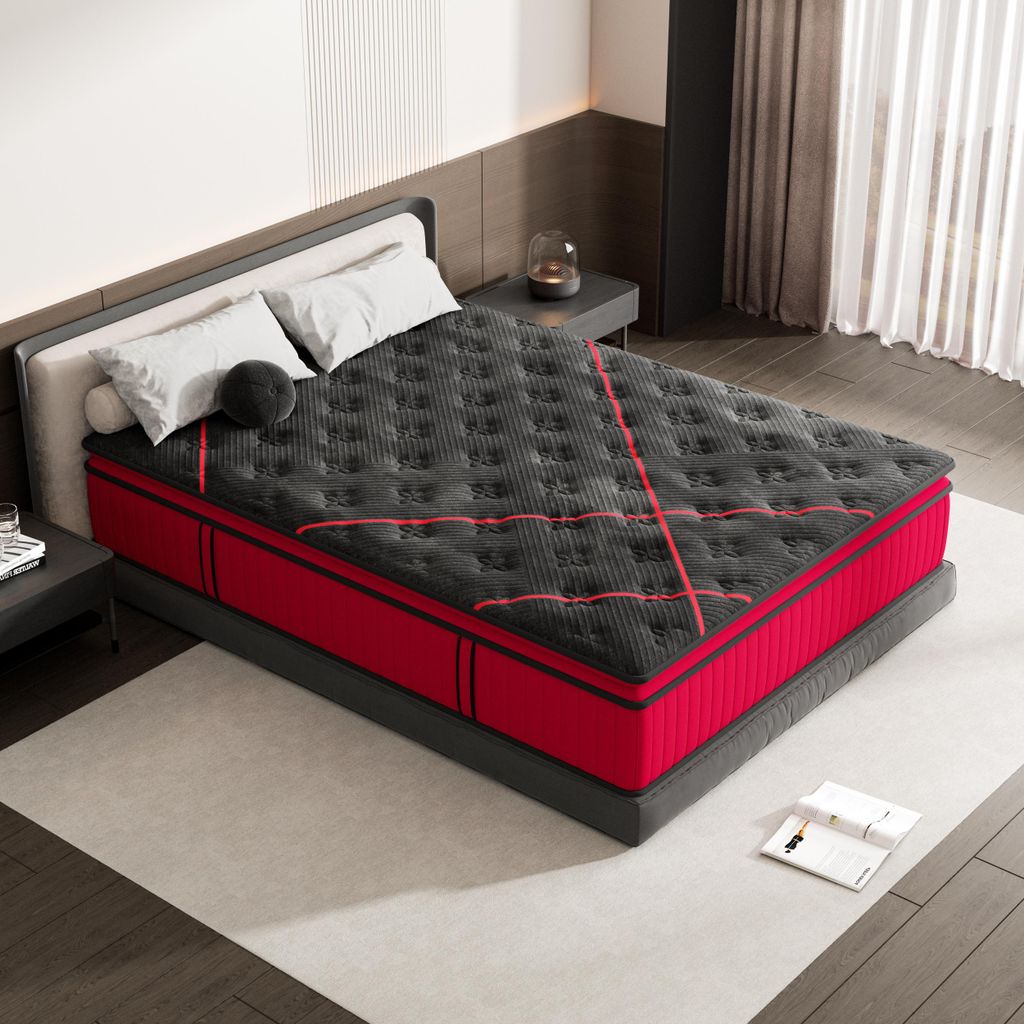 DEWINNER Materac 140x200, grubość 30 cm, hybrydowy, twardy Zdjęcie produktu 