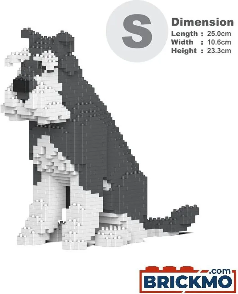 Modèle Schnauzer JEKCA en Briques Résistant pour une Déco qui Dure
