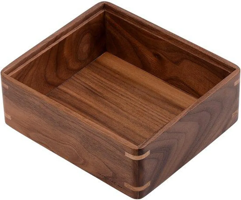 Fini le désordre : range-accessoires espresso compact en bois véritable