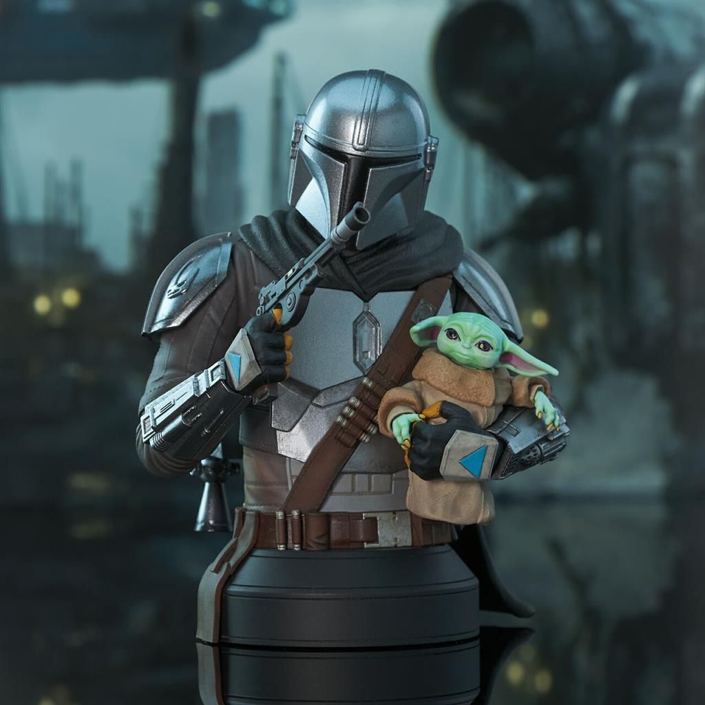 Star Wars The Mandalorian With Grogu 1/6 Scale Px Bust 15 cm