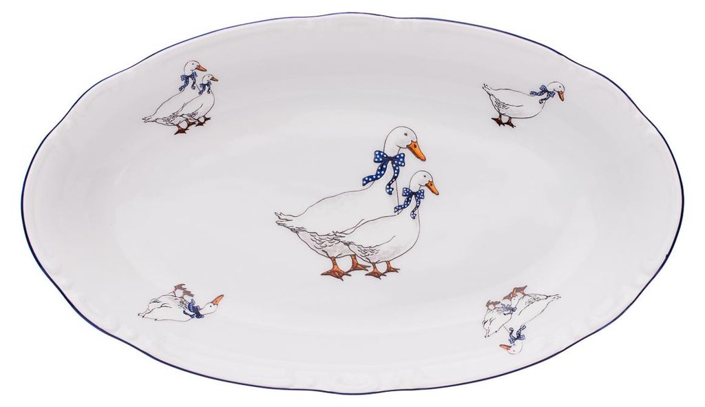Thun, 1794, Konstanz, ovales Teeservice, 21 cm, Entenmotiv, Produktbild 