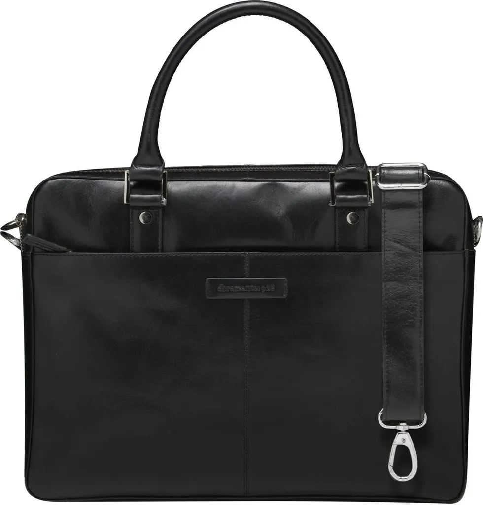 Sacoche PC 14 Rosenborg Cuir Noir - Protection Renforcée et Finition Main