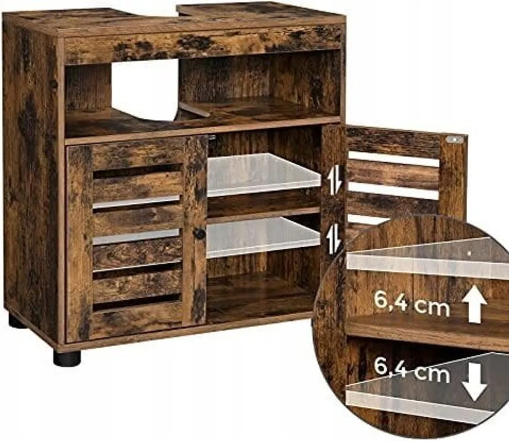 Mobile Bagno 60x30x63 Marrone Rustico | Montaggio Facile & Qualità - 4