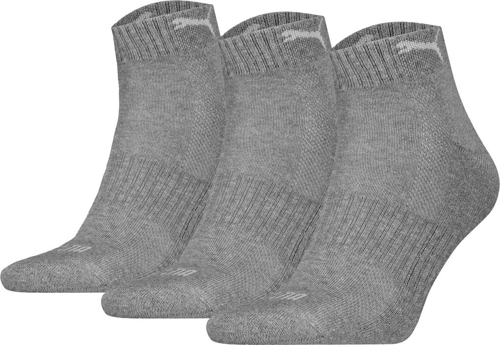 PUMA Uni ponožky, balenie po 3 kusoch – Cushioned Quarter Obrázok produktu 