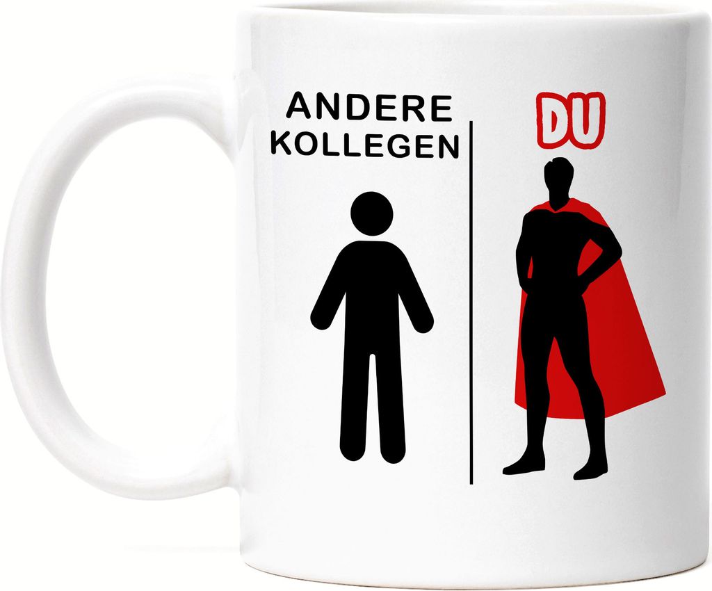 Andere Kollegen Du Tasse Superheld Mein Held Dankeschön Geschenkidee Lustig Humor