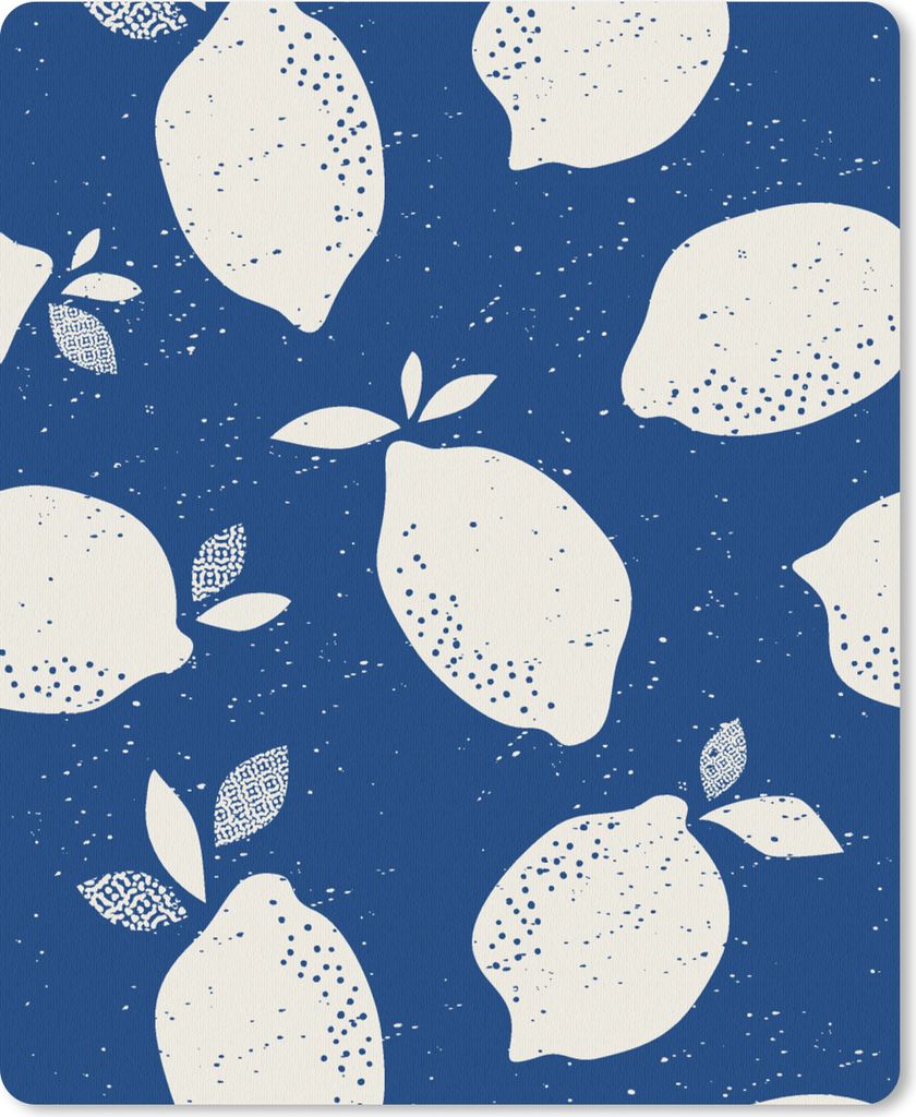 MuchoWow Mauspad Mousepad Design - Zitrone - Obst 30x40 cm - Mousepads - Maus Mat - Pad - Mausunterlage - Mausmatten