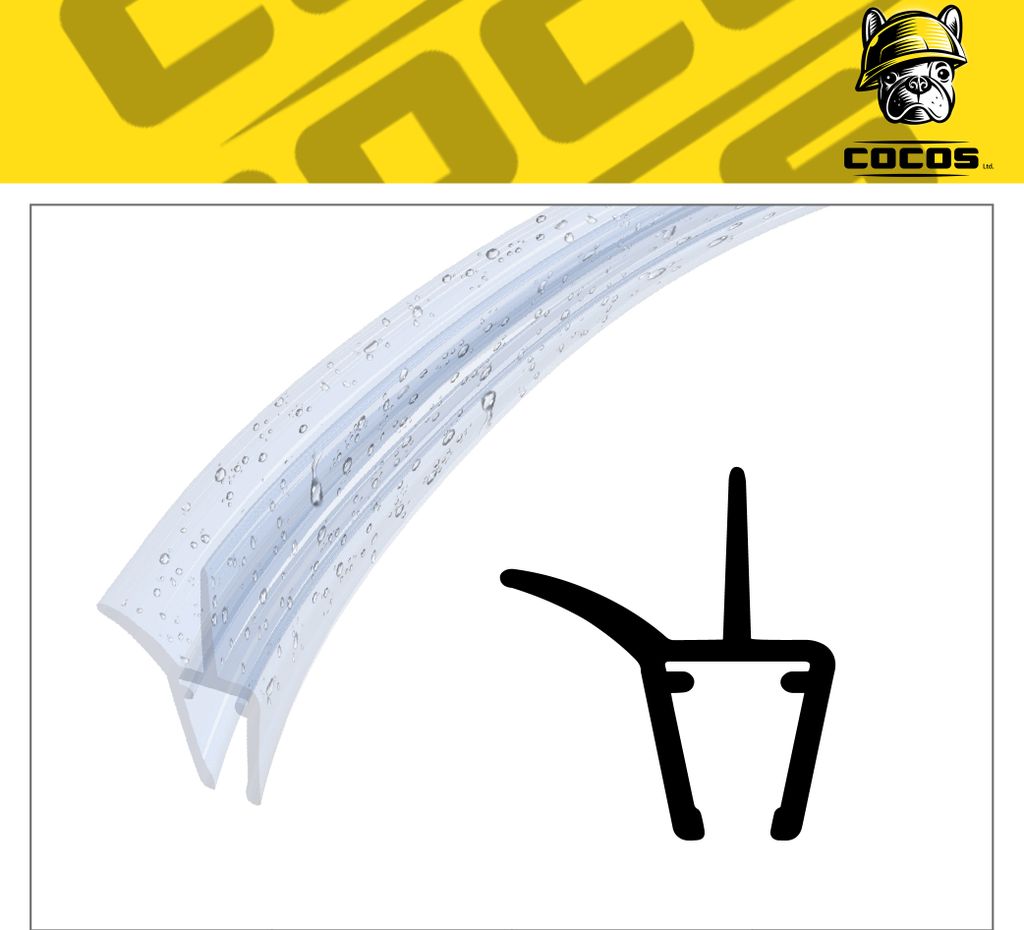 80cm sprchové těsnění pro půlkruhové kabiny Těsnění Obrázek produktu 
