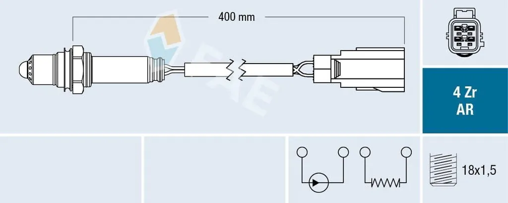 Sonde Lambda FAE 75630 Haute Précision pour VOLVO XC60 (156) Fiable