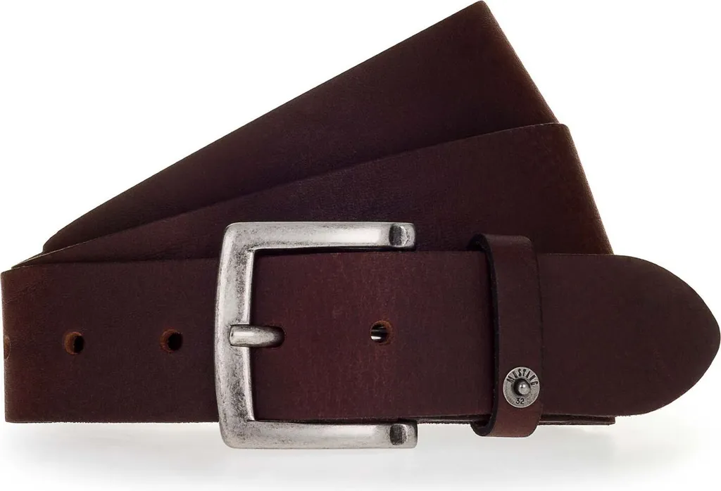 Cintura Uomo Mustang 40mm Marrone Scuro W110 | Offerta Vera Pelle