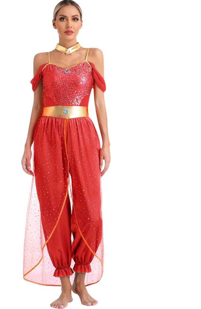 Elegantes Arabische Prinzessin Kostüm für Damen Gr. S – Orientalische Märchenkleidung | Perfekt für Halloween, Fasching & Cosplay-Partys