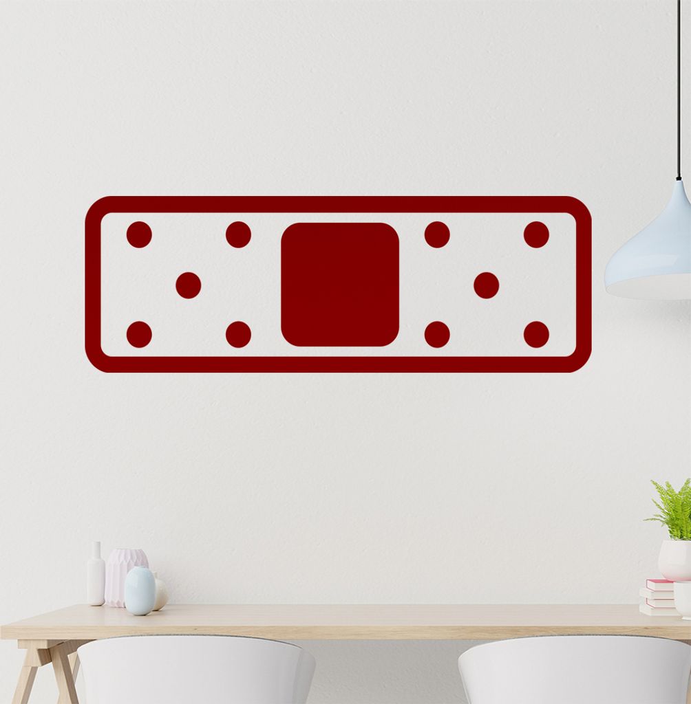 Pflaster lang Wandtattoo in 6 Größen - Wandaufkleber Wall Sticker - Dekoration, Küche, Wohnzimmer, Schlafzimmer, Badezimmer