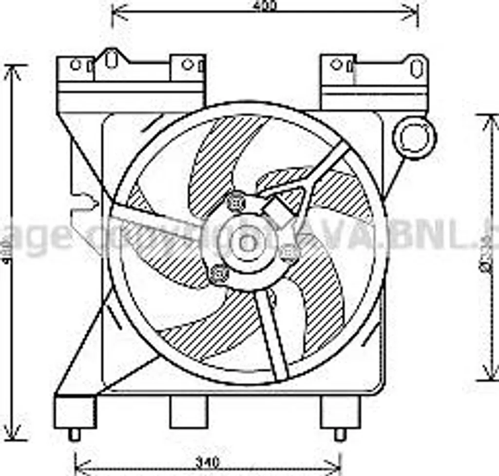 Ventilateur de refroidissement pour Xsara et Partner - Remplace 125396