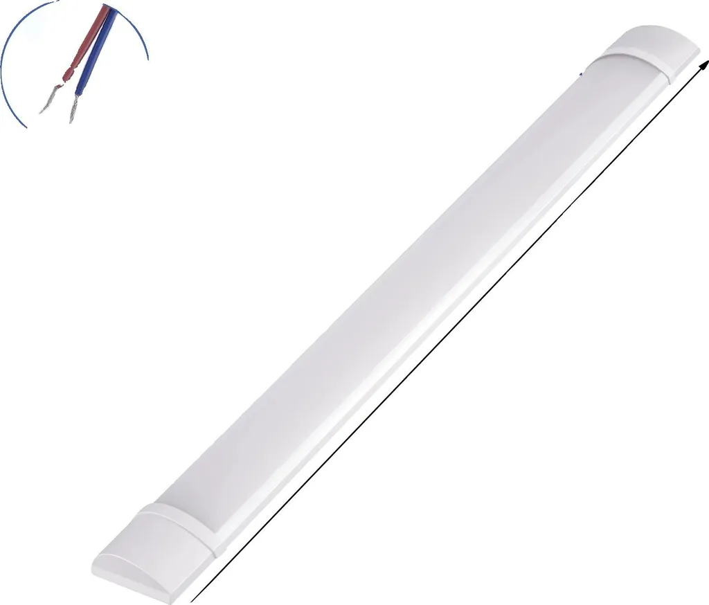 Réglette LED 40W Anti-Scintillement 115cm 3000K : Éclairage Doux et Durable