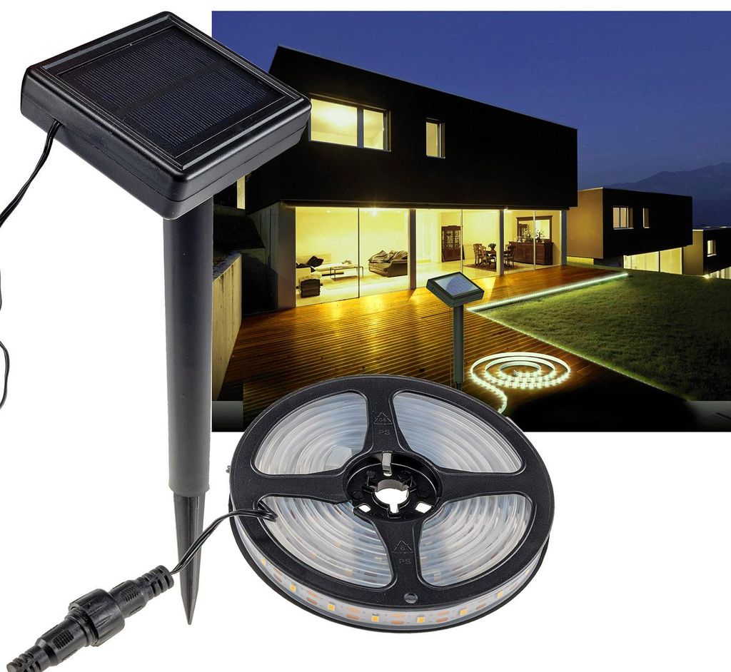 ChiliTec 23978 LED Solar LED-Stripe 3m, warmweiß 3000K Produktbild 