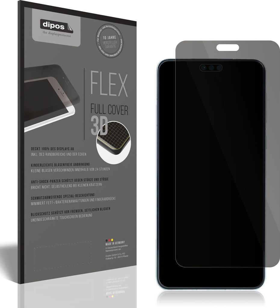 Full Cover Privacy Blickschutzfolie für Huawei Mate 60 Pro Folie Anti-Shock
