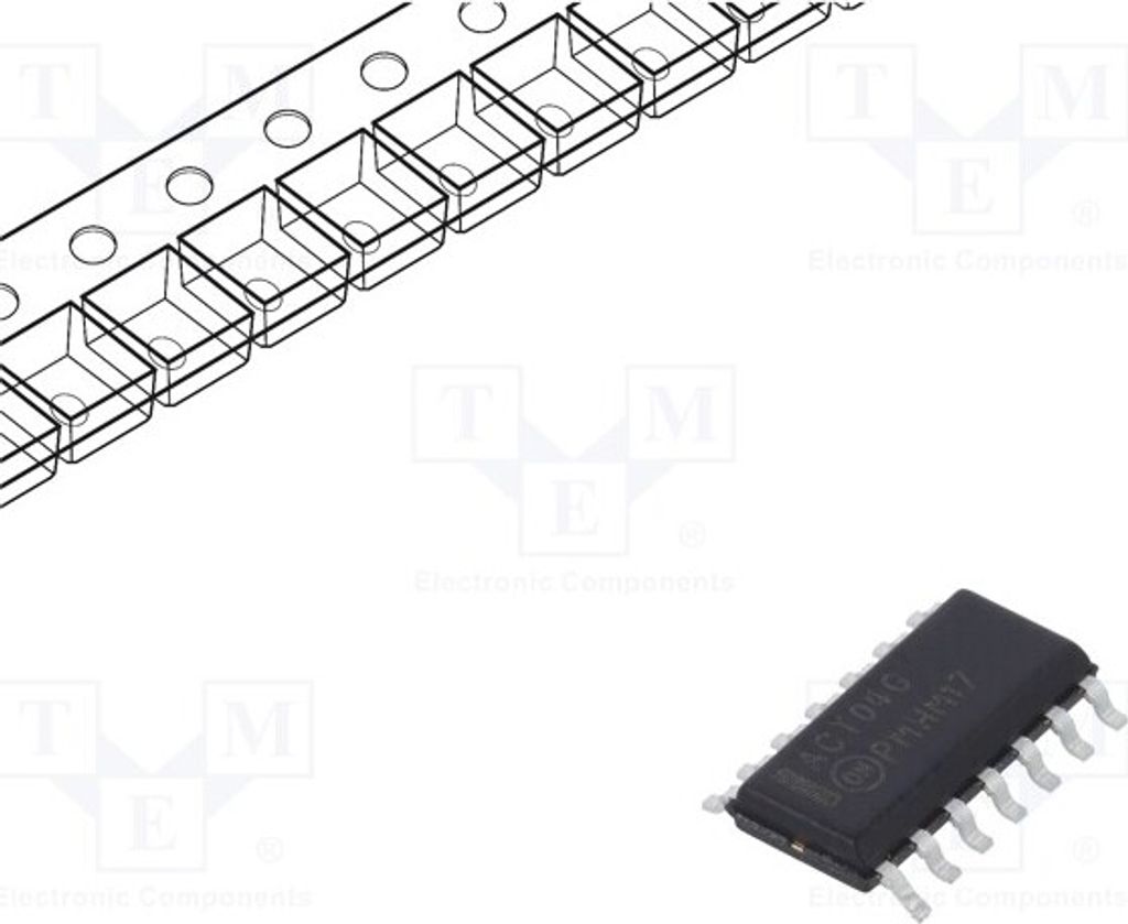 5x Wechselrichter Nein IN: 1 SMD Kanäle: 6 2÷6VDC MC7404DR2G Tore, Inverter