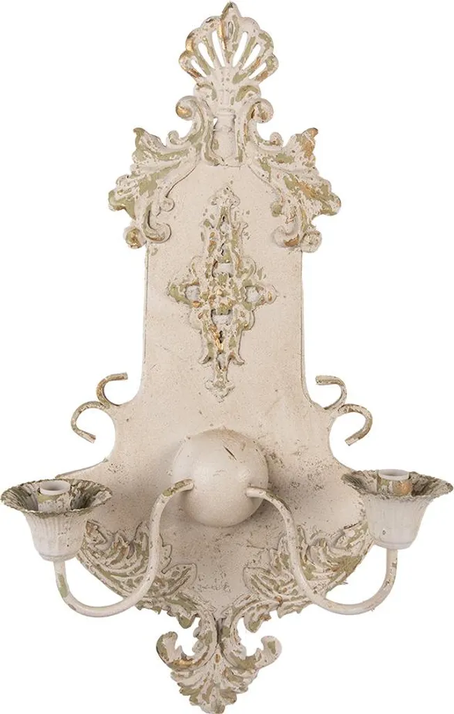 Applique Murale Métal 70cm pour Habiller un Mur Vide Beige et Vert