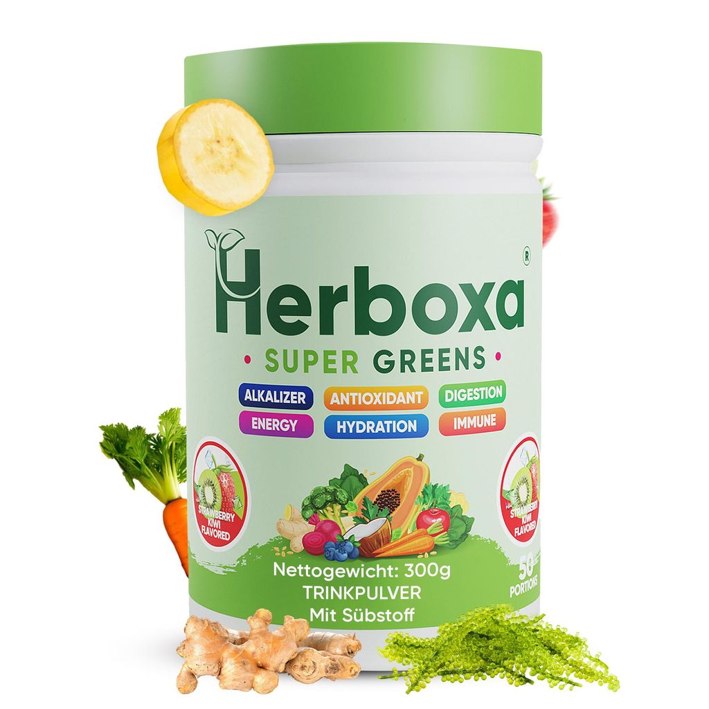 Herboxa SUPER GREENS - Poudre détoxifiante « Les alliés Image du produit 