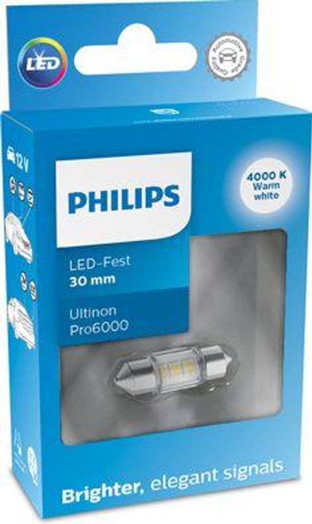 PHILIPS 11860WU60X1 Innenraumleuchte OE kompatibel mit 3, Corolla, Mirai, Prius, S60