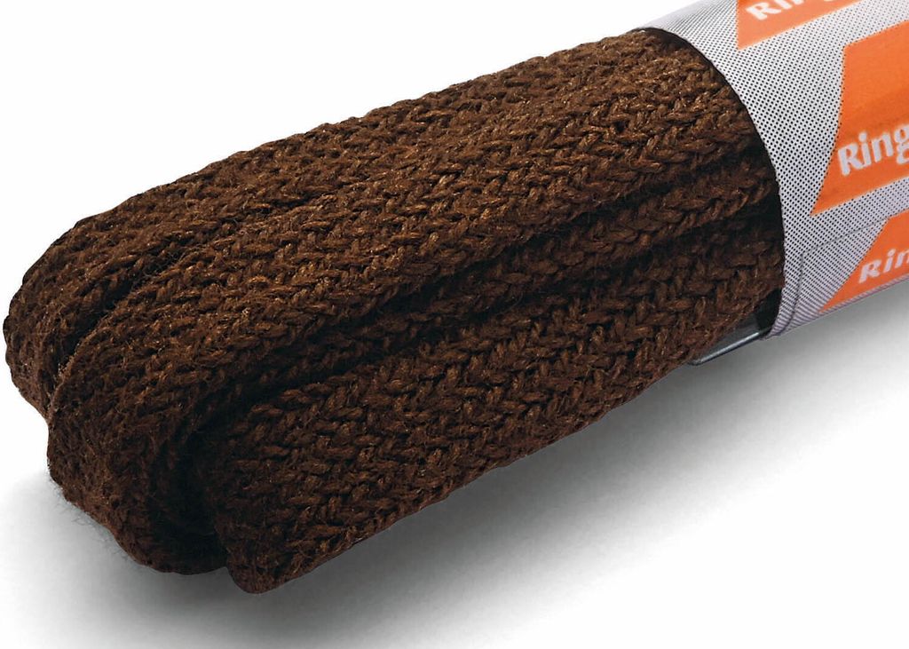 RINGELSPITZ - Flach Schmal – Schlanke Schnürsenkel für Stilvolle Looks - 120 cm, mittelbraun