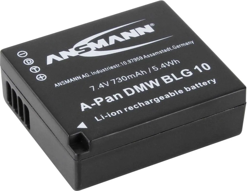 Batteria Ricambio Panasonic DMW-BLG10 ANSMANN A-Pan 730mAh