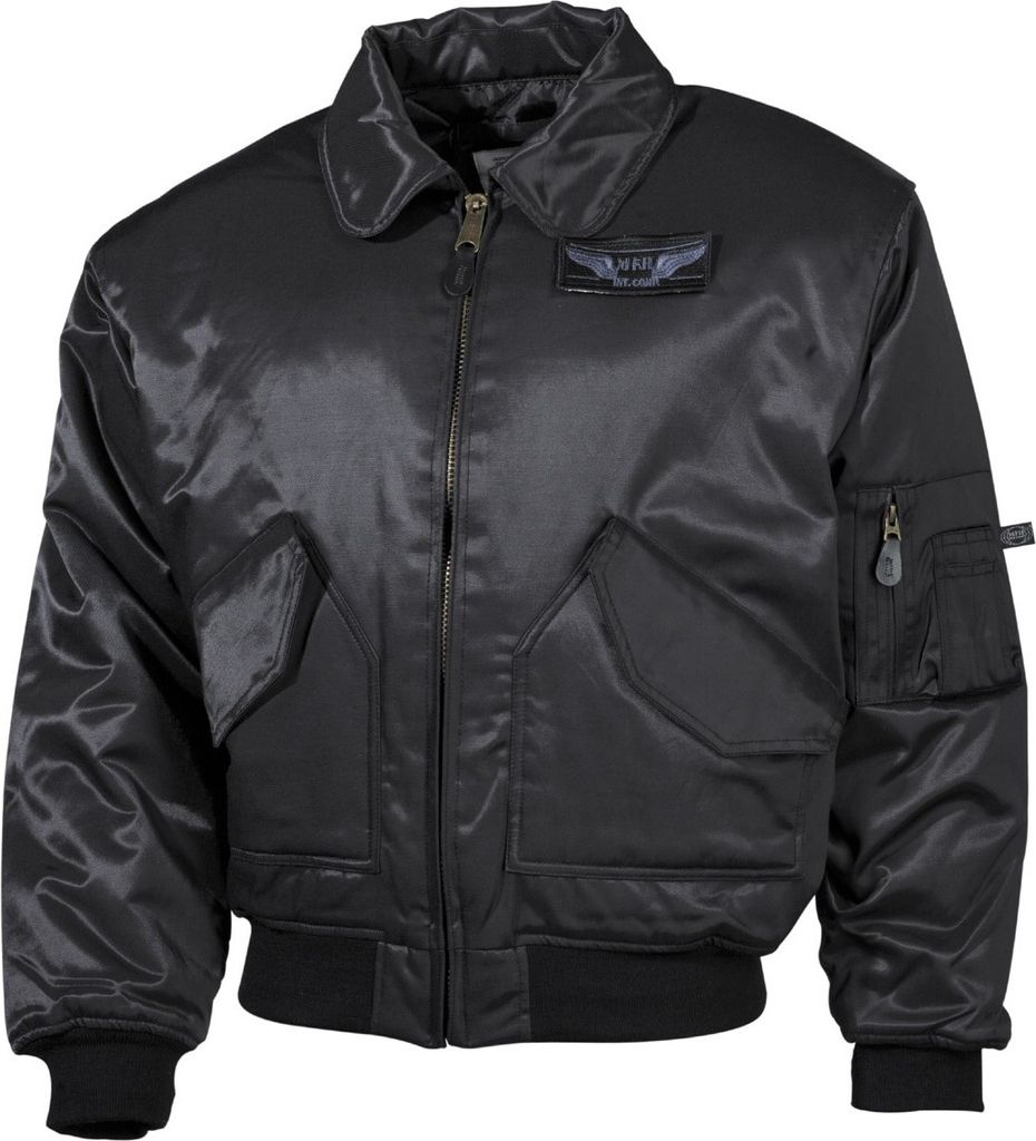 MFH CWU-Piloten-Jacke, schwarz,schwere Ausführung