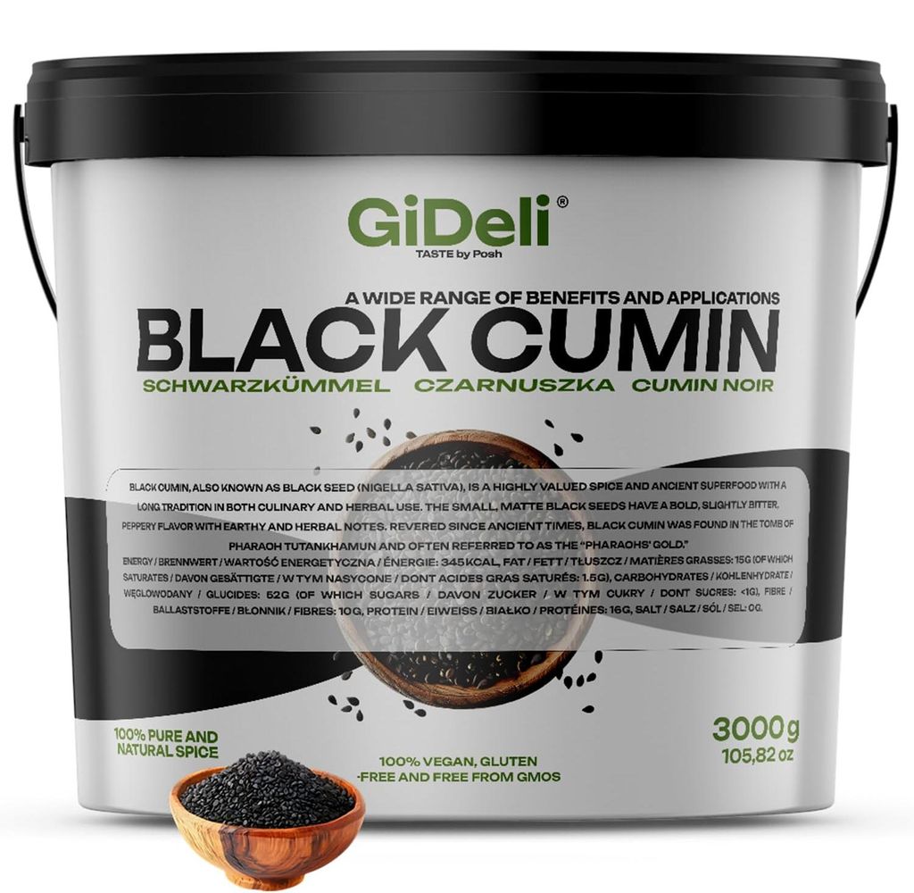 Cumin noir 3 kg, graines entières, Nigella sativa, épice Image du produit 