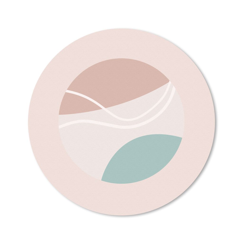 MuchoWow Mauspad Mousepad Sommer - Tennisball - Pastell 50x50 cm - Mousepads - Maus Mat - Pad - Mausunterlage - Vinyl