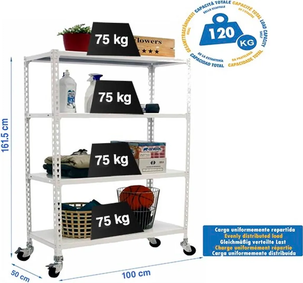 Rayonnage Mobile pour Archivage et Stockage Garage Simonrack 4/500