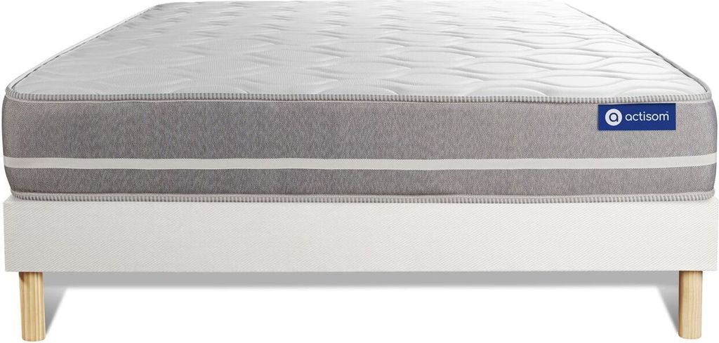Actimemo touch matratze 180x220cm + Bettgestell mit lattenrost , Härtegrad 2 , Memory-Schaum , Höhe : 20 cm