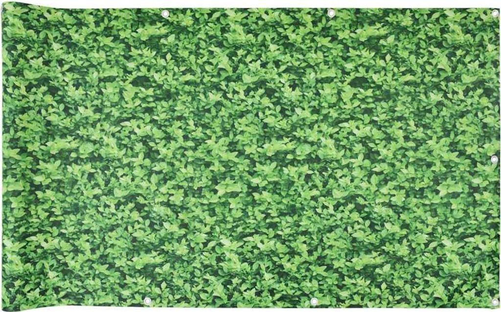 vidaXL Balkon-Sichtschutz Pflanzen-Optik Grün 700x120 cm PVC