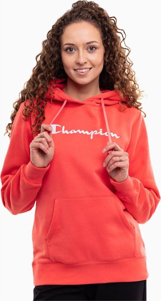 Champion Damen Basic Slim Fit Hooded Sweatshirt 117529 pink : XL : pink Farbe: pink Größe: XL
