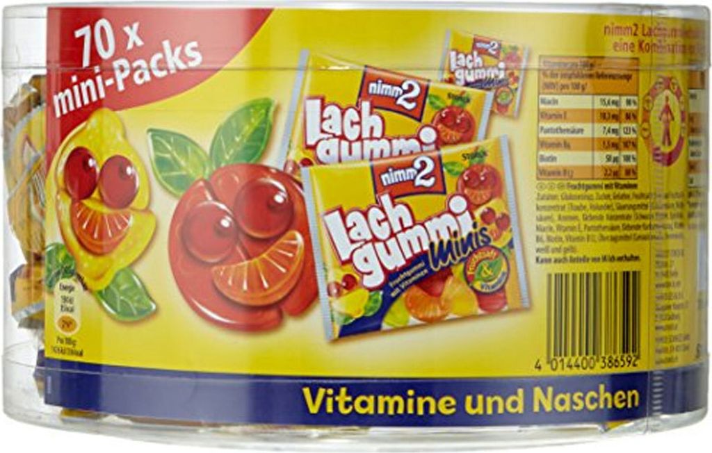 70x 10,5 g STORCK nimm2 Lachgummi Fruchtgummi Produktbild