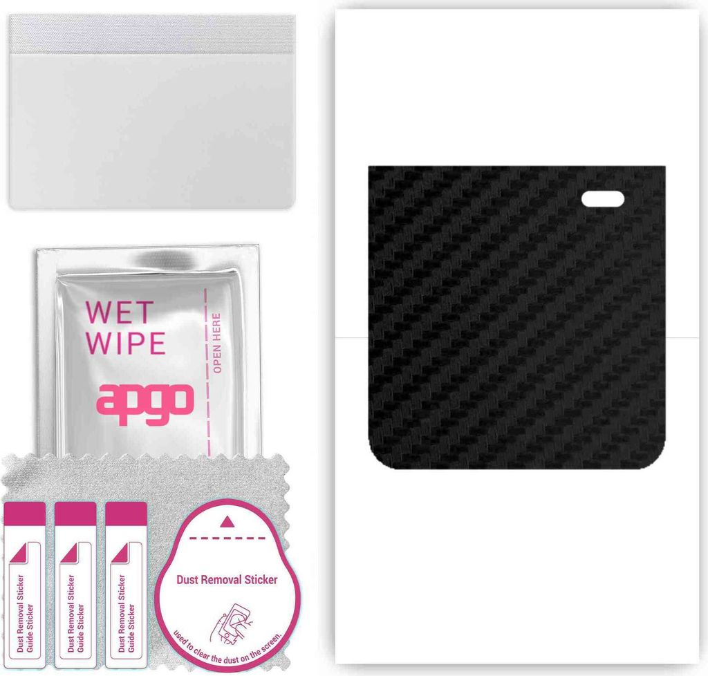 apgo Rückseite Schutzfolie, Skin, kompatibel mit Honor Magic V Flip, Hinten Displayschutzfolie aus Vinylfolie, kratzfest, einfache Montage - Schwa...