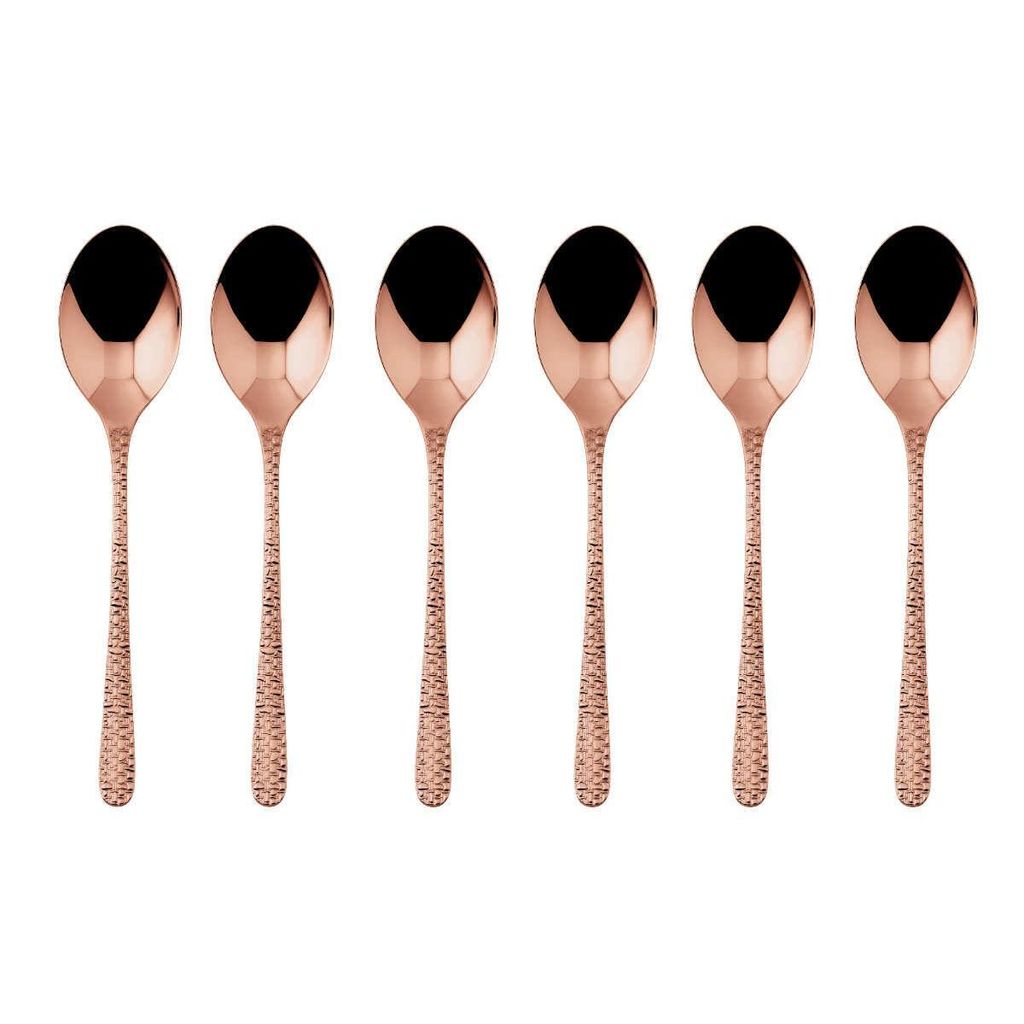 Sambonet Set 6 Mokkalöffel Edelstahl/PVD Kupfer 52765CA7 Produktbild 