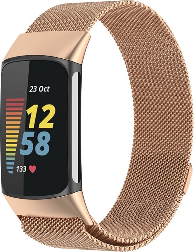 Pour Fitbit Charge 6 / 5 Bracelet en maille d'acier Image du produit 