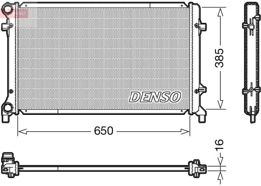 Évitez la surchauffe : Radiateur moteur 1K0121251BQ pour VW Golf et EOS