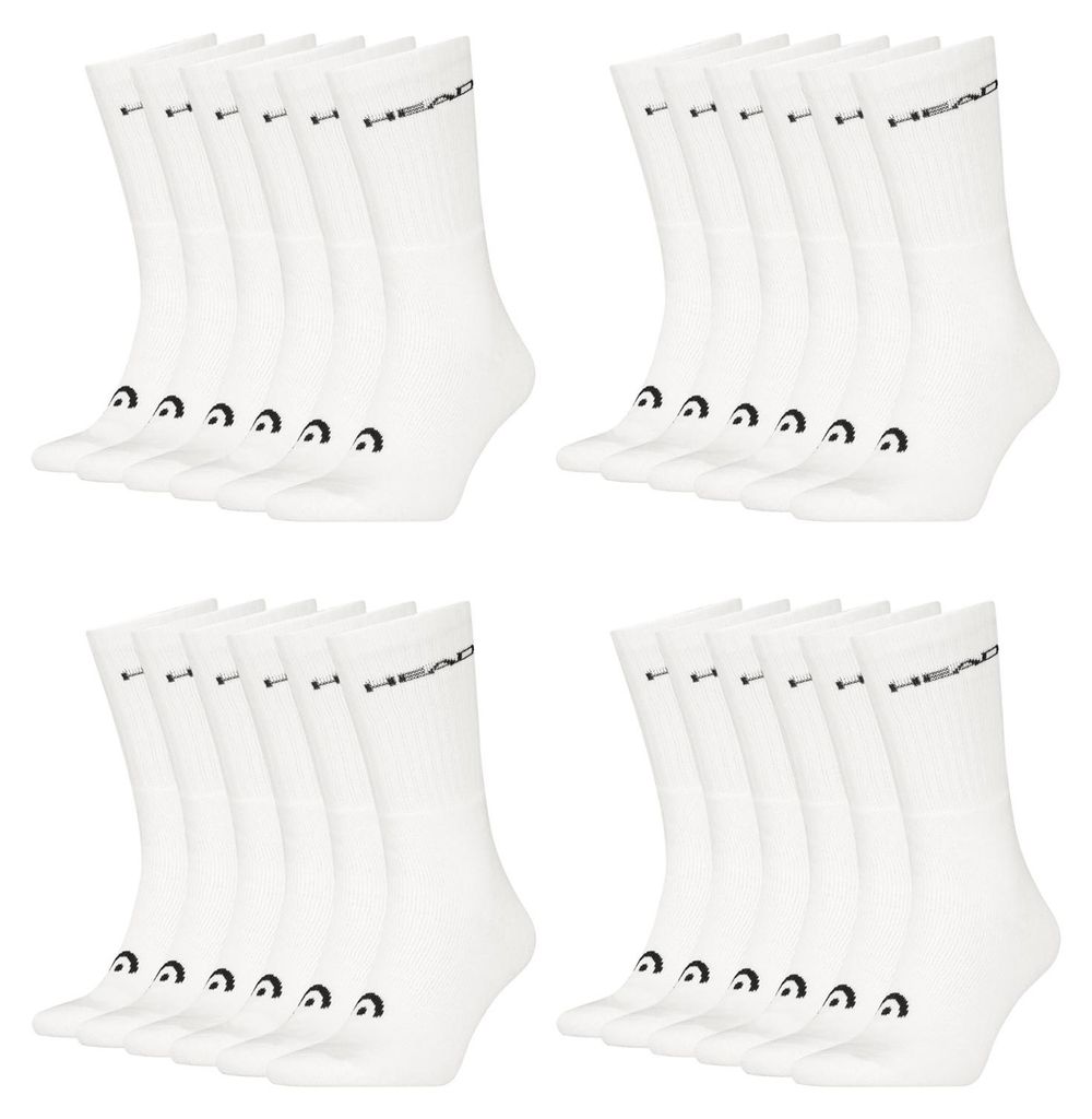 12 Paar HEAD Uni Crew Socken Baumwolle Blend Sport Socks Produktbild 