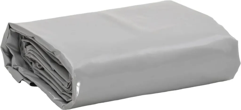Bâche de protection étanche 5x8m en PVC Gris 650g - Qualité Professionnelle