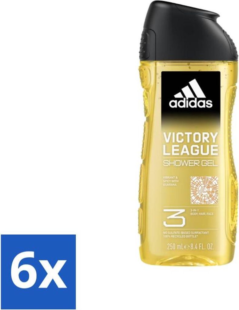 Adidas Duschgel Victory League 250 ml - Vorteilspack - 6 Stücke
