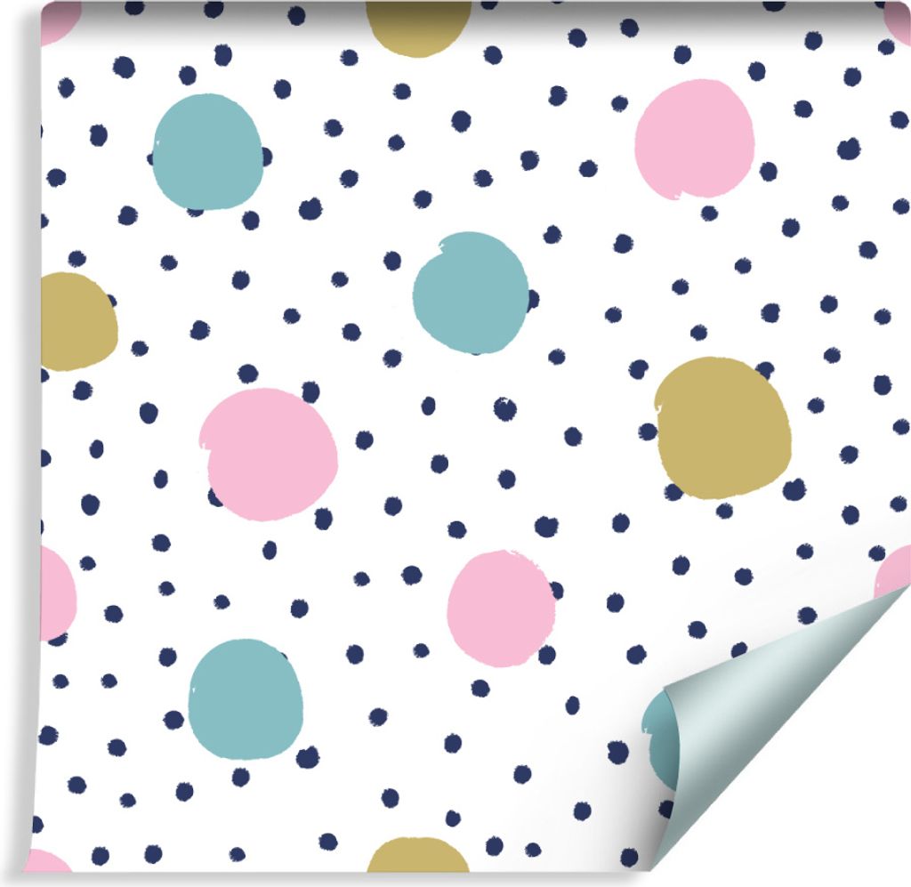10m VLIES TAPETE Rolle Retro Motiv Punkte Dots Pin-up XXL