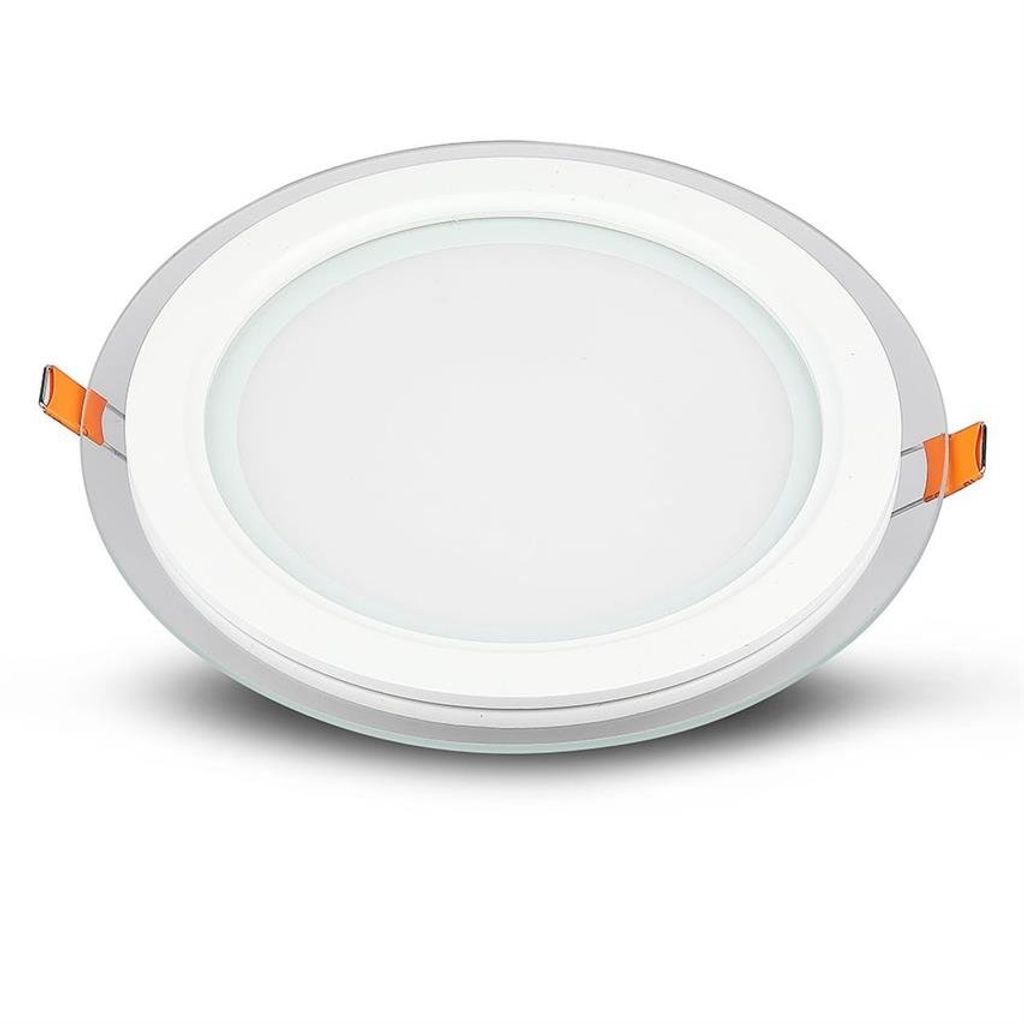 Einbauleuchte Einbaustrahler Panel LED 18W Glas Rund 4000K 6281/V-TAC