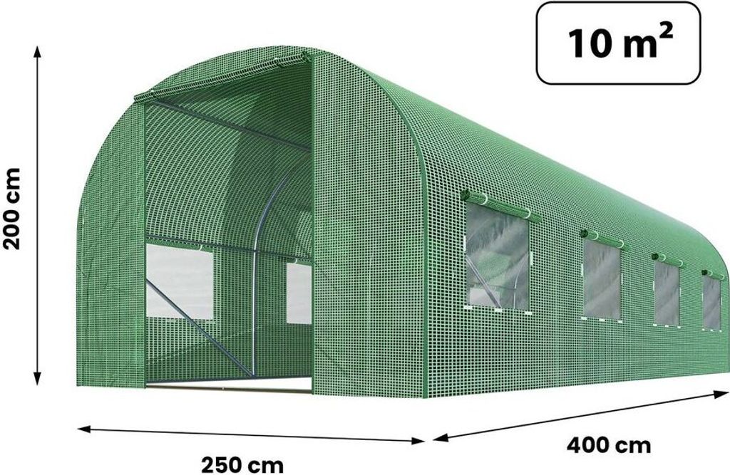 Gewächshaus Gartentunnel Folientunnel Garten Treibhaus Produktbild 2