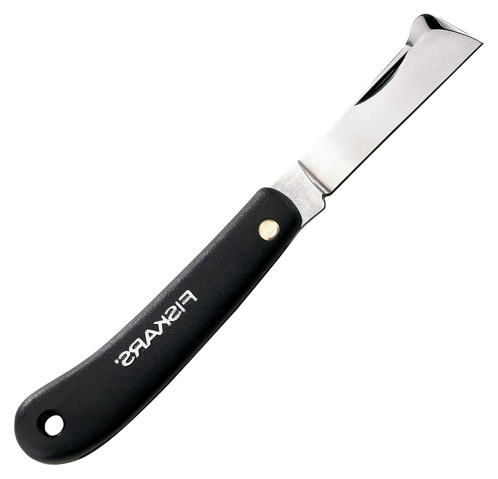 Okuliermesser, Gesamtlänge: 17 cm, Rostfreier Stahl, Schwarz